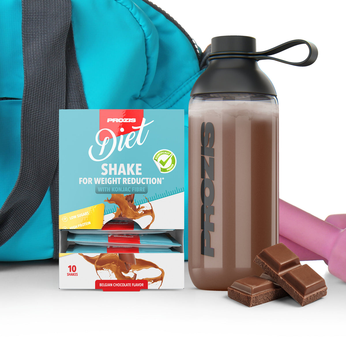 10 x Diet Shake per la riduzione del peso - Cioccolato