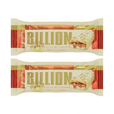 Billion - Barretta proteica al cioccolato bianco e arachidi
