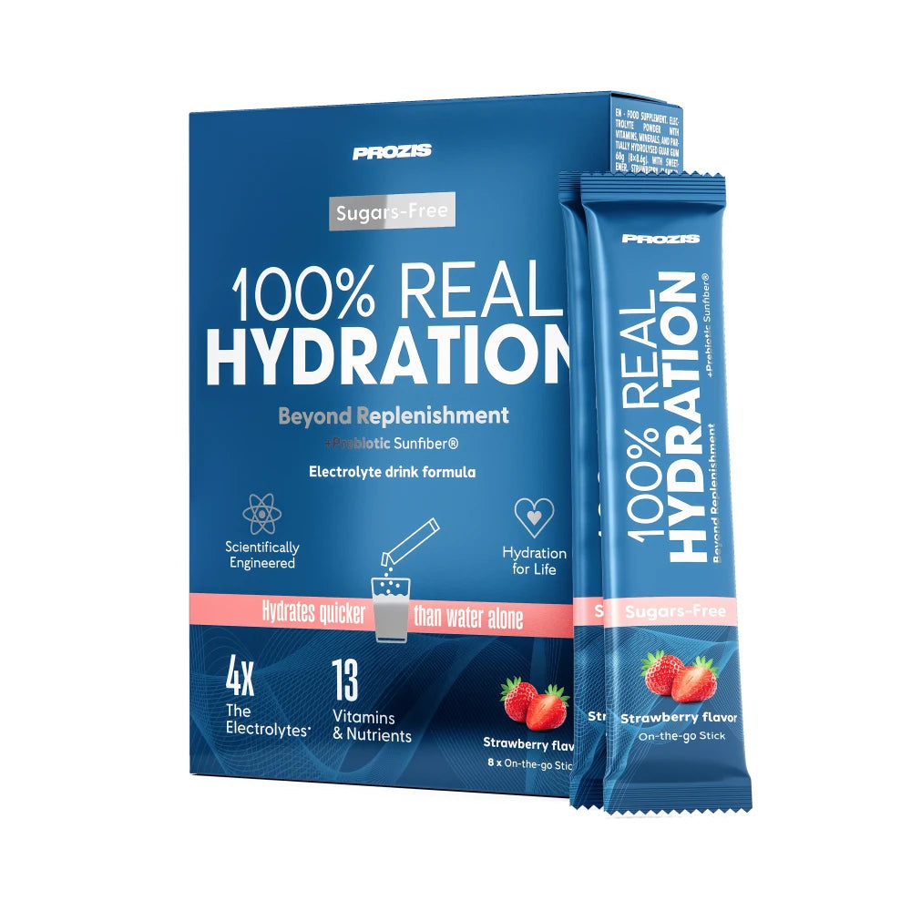 100% Real Hydration - Elettroliti in Polvere - Fragola