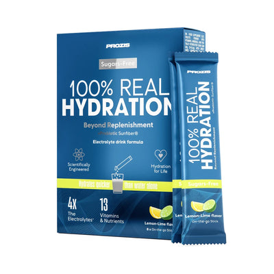 100% Real Hydration - Elettroliti in Polvere - Limone e Lime