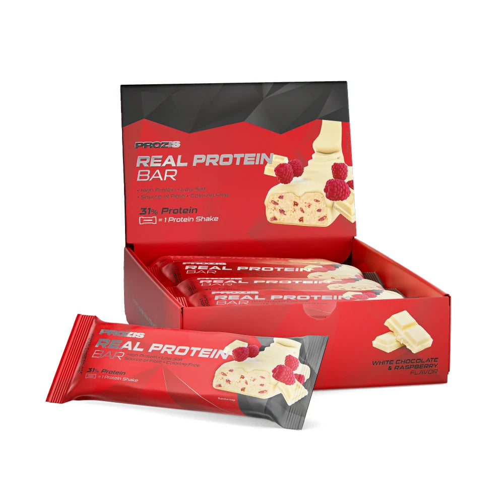 Real Protein Bar - Cioccolato bianco e lampone