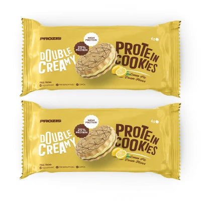Double Creamy Protein Cookies (2 packs of 4) - Lemon Pie Cream