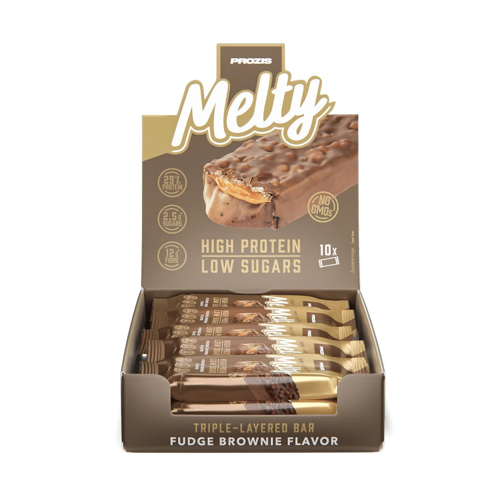 Melty - Barretta Proteica con Pochi Zuccheri - Fudge Brownie