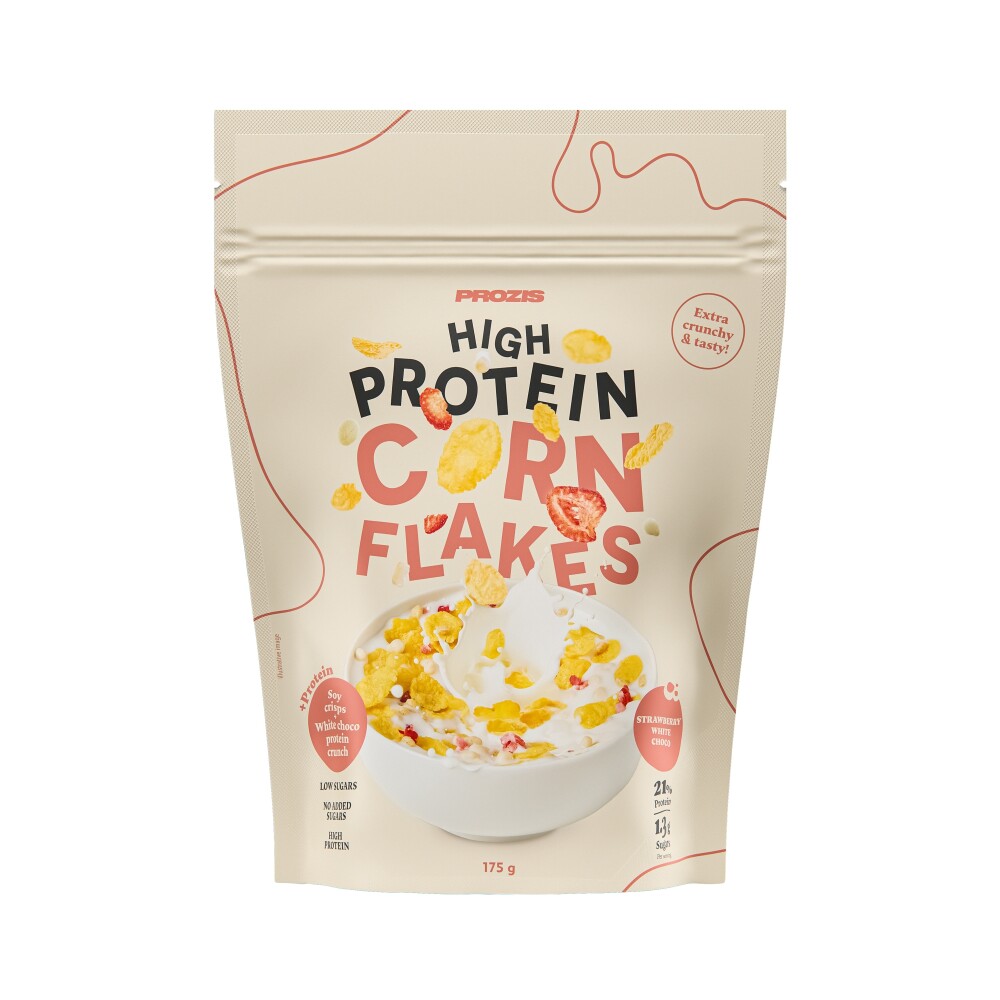 Corn Flakes Proteici - Fragola e cioccolato bianco