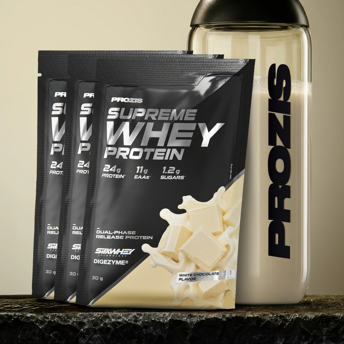 Supreme Whey Protein 3 x 30 g - Cioccolato Bianco