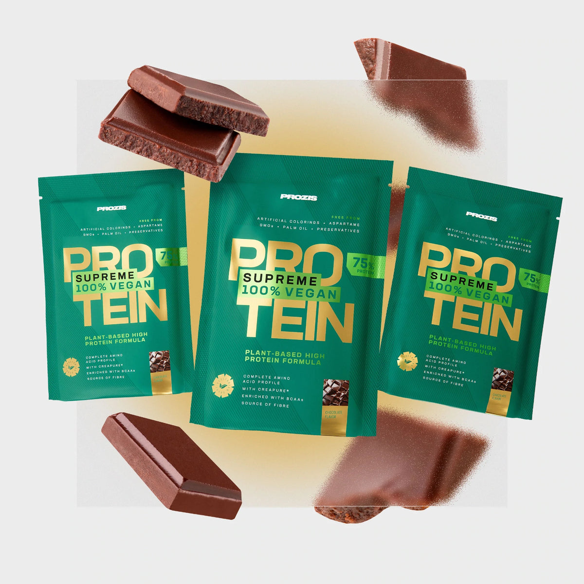 Supreme 100% Vegan Protein 3 x 25 g - Cioccolato