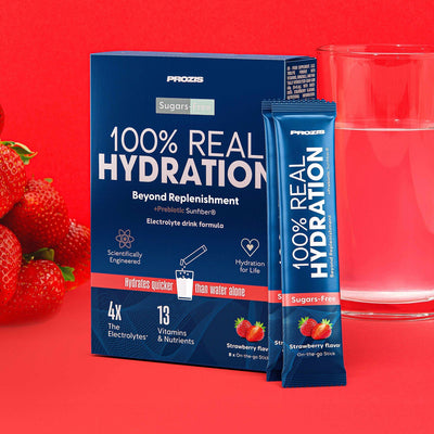 100% Real Hydration - Elettroliti in Polvere - Fragola