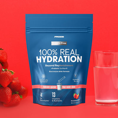 100% Real Hydration - Elettroliti in Polvere - Fragola