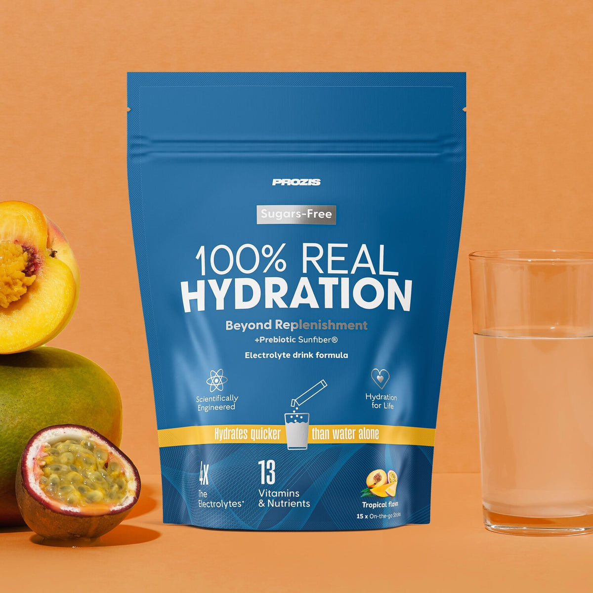 100% Real Hydration - Elettroliti in Polvere - Tropicale