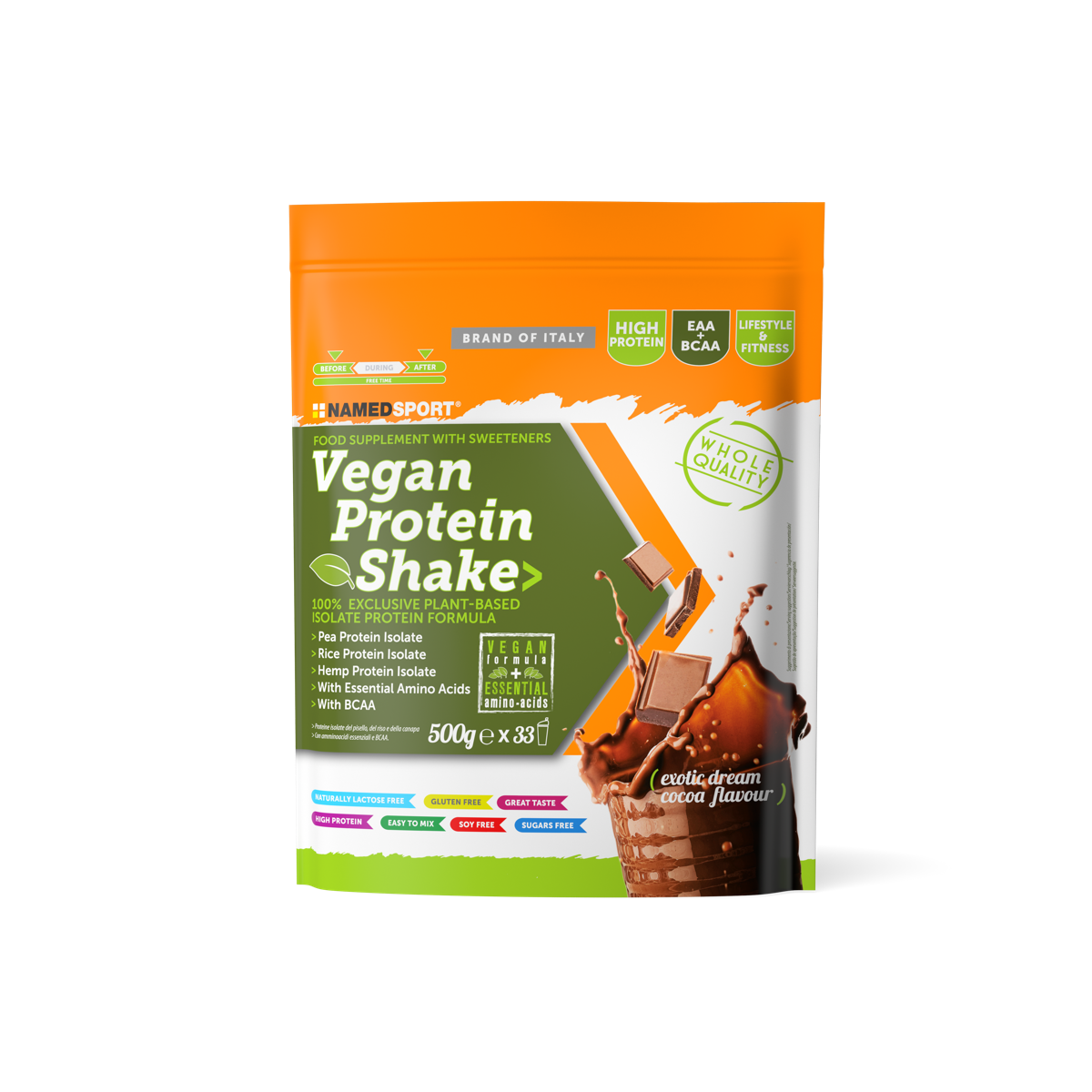 NAMEDSPORT Vegan Protein Shake Exotic Dream Cocoa 500g