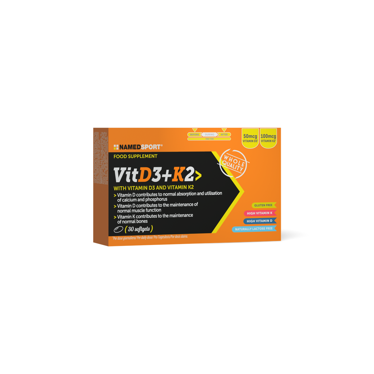 NAMEDSPORT Vit D3+K2 30 softgel
